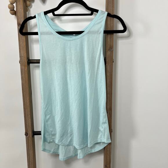 Athleta Sleeveless Razorback Light Green Tank Size Small - Picture 3 of 7